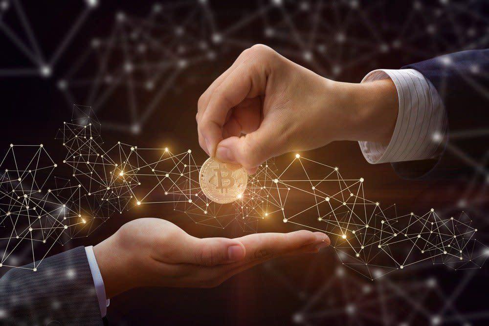 Illustration representing cryptocurrency data and trends